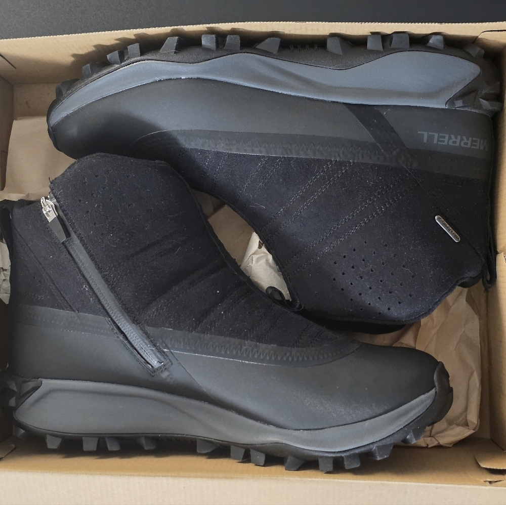 Mens Merrell Thermosnowdrift Zip Mid Shell, US 10, New W/box - Picture 3 of 9